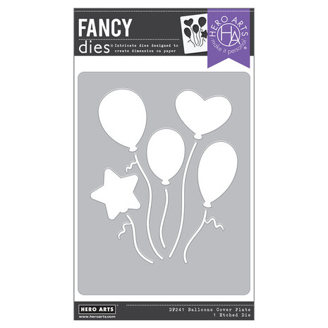 Hero Arts Let's Celebrate Balloons Cover Plate Fancy Dies (DF241) Hero Arts Let's Celebrate Balloons Cover Plate Fancy Dies (DF241)