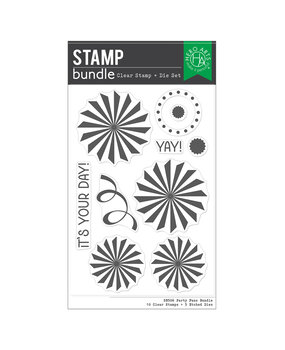 Hero Arts Let's Celebrate Party Fans Clear Stamps & Dies (SB506) Hero Arts Let's Celebrate Party Fans Clear Stamps & Dies (SB506)