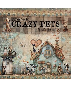 Bella Luna Crafts Crazy Pets 8x8 Inch Collection Pack (BLC-0055/S) Bella Luna Crafts Crazy Pets 8x8 Inch Collection Pack (BLC-0055/S)