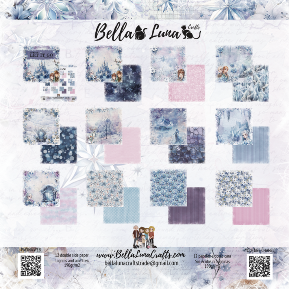 Bella Luna Crafts Let It Go 12x12 Inch Collection Pack (BLC-0059)