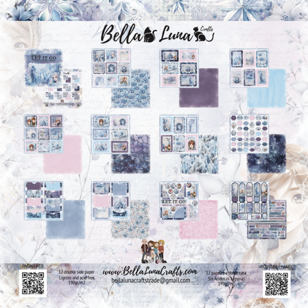 Bella Luna Crafts Let It Go Frames and Complements 12x12 Inch Collection Pack (BLC-0060/M) Bella Luna Crafts Let It Go Frames and Complements 12x12 Inch Collection Pack (BLC-0060/M)