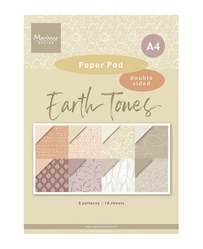 Marianne Design Earth Tones A4 Pretty Papers Bloc (PK9204) Marianne Design Earth Tones A4 Pretty Papers Bloc (PK9204)