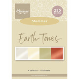 Marianne Design Earth Tones A5 Shimmer Paper Set (PK9206)