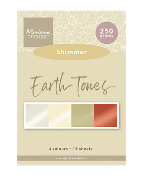 Marianne Design Earth Tones A5 Shimmer Paper Set (PK9206) Marianne Design Earth Tones A5 Shimmer Paper Set (PK9206)