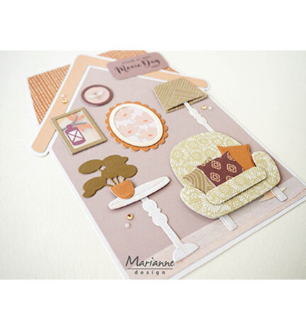 Marianne Design Craft Stencil A5 House (PS8184) Marianne Design Craft Stencil A5 House (PS8184)