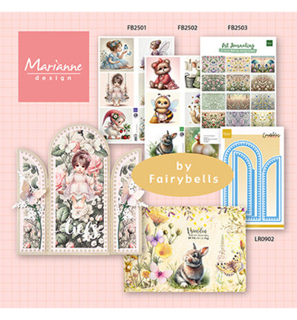 Marianne Design A4 Art Journaling Set by Fairybells (FB2503) Marianne Design A4 Art Journaling Set by Fairybells (FB2503)