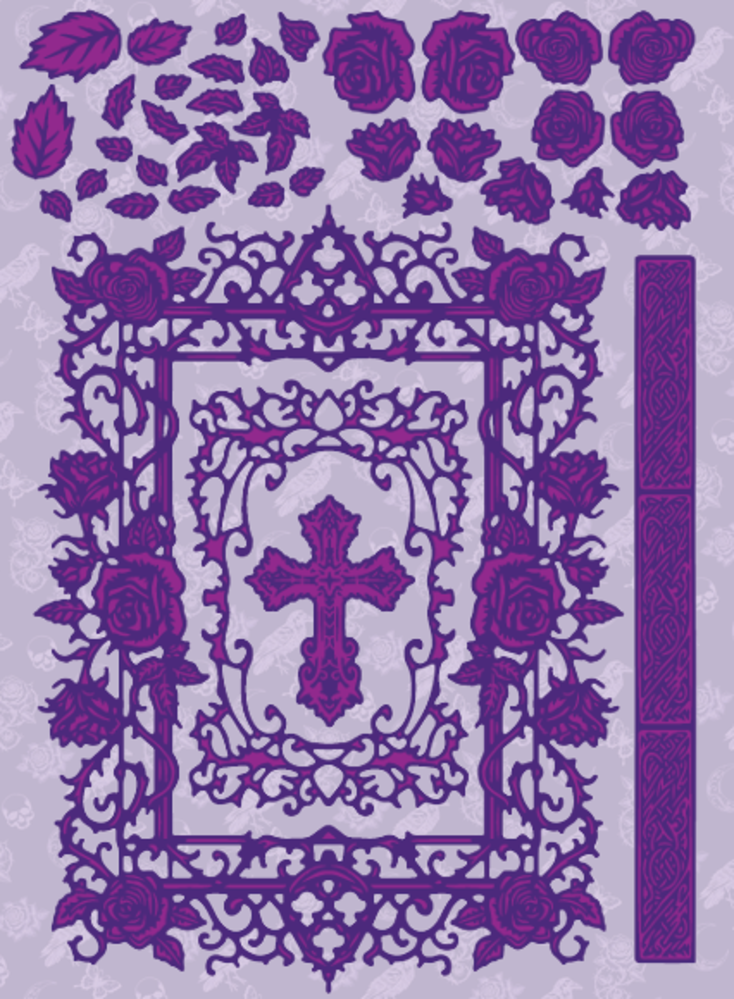 Dawn Bibby Gothic Romance Die Rose & Thorn Gothic Frame (DB1076)