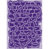 Dawn Bibby Gothic Romance Stencil Barbed Wire & Brick (DB1081)