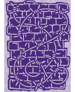 Dawn Bibby Gothic Romance Stencil Barbed Wire & Brick (DB1081) Dawn Bibby Gothic Romance Stencil Barbed Wire & Brick (DB1081)