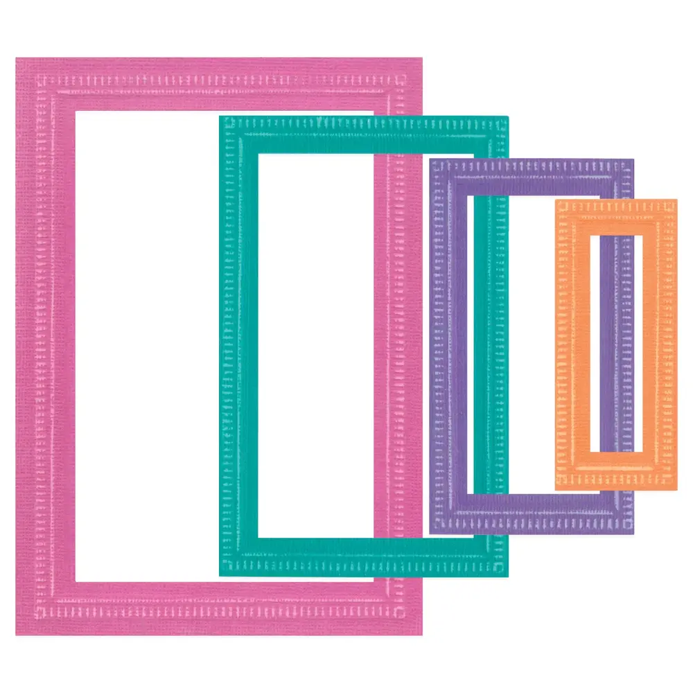 Sizzix Stacey Park Framelits Die Set Renee Deco Rectangles (666846)