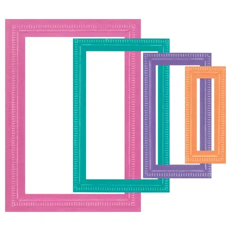 Sizzix Stacey Park Framelits Die Set Renee Deco Rectangles (666846)