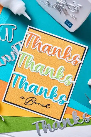 Sizzix Stacey Park Thinlits Die Set Thanks Sentiment (666849) Sizzix Stacey Park Thinlits Die Set Thanks Sentiment (666849)