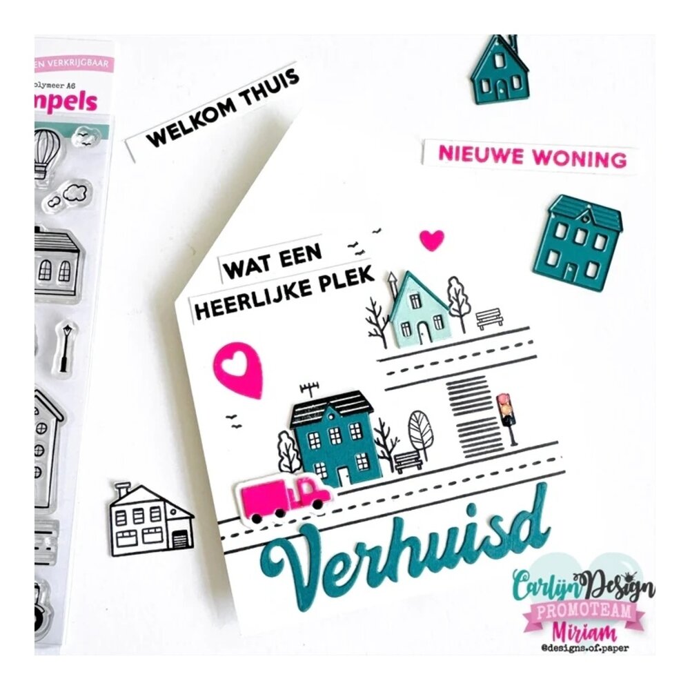 Carlijn Design Stempels Verhuisd 2 (CDST-0138) Carlijn Design Stempels Verhuisd 2 (CDST-0138)