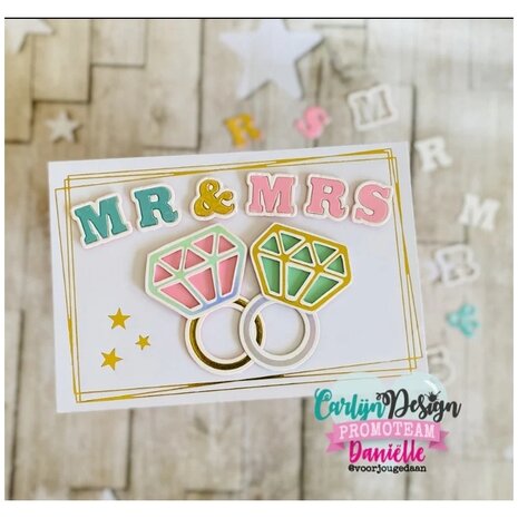 Carlijn Design Hot Foil A6 Bridal Bling (CDHF-0069) Carlijn Design Hot Foil A6 Bridal Bling (CDHF-0069)