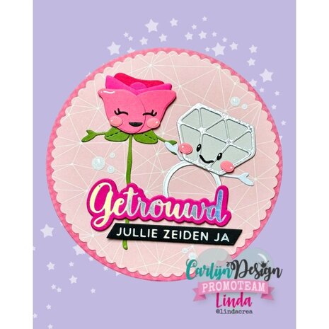 Carlijn Design Hot Foil Verliefd Verloofd Getrouwd (CDHF-0070) Carlijn Design Hot Foil Verliefd Verloofd Getrouwd (CDHF-0070)