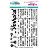 Carlijn Design Stempels Onderteksten Verhuisd (CDST-0139)