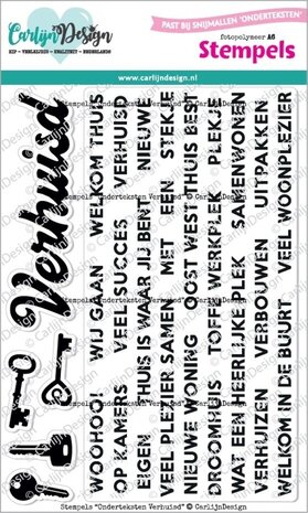 Carlijn Design Stempels Onderteksten Verhuisd (CDST-0139) Carlijn Design Stempels Onderteksten Verhuisd (CDST-0139)