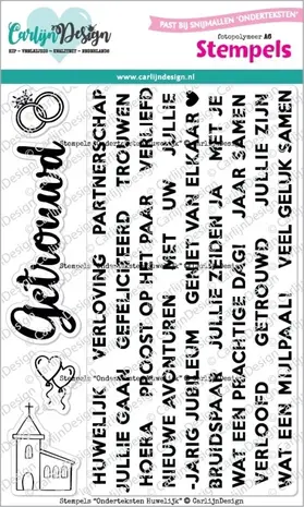 Carlijn Design Stempels Onderteksten Huwelijk (CDST-0136)