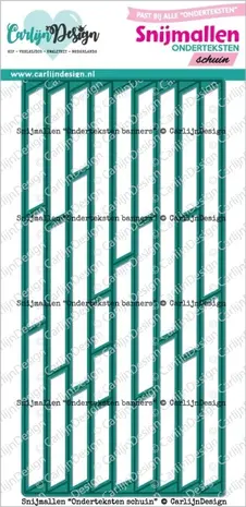 Carlijn Design Snijmallen Onderteksten Schuin (CDSN-0296) Carlijn Design Snijmallen Onderteksten Schuin (CDSN-0296)