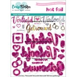 Carlijn Design Hot Foil Verliefd Verloofd Getrouwd (CDHF-0070)