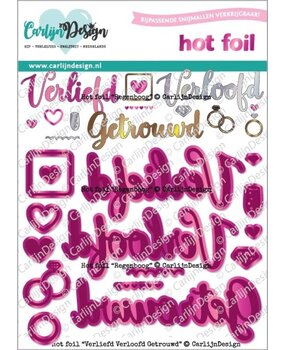 Carlijn Design Hot Foil Verliefd Verloofd Getrouwd (CDHF-0070) Carlijn Design Hot Foil Verliefd Verloofd Getrouwd (CDHF-0070)
