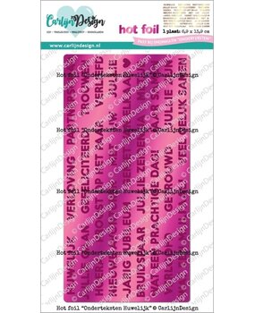 Carlijn Design Hot Foil Onderteksten Huwelijk (CDHF-0071)