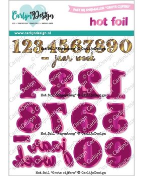 Carlijn Design Hot Foil Grote cijfers (CDHF-0073) Carlijn Design Hot Foil Grote cijfers (CDHF-0073)