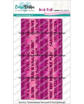 Carlijn Design Hot Foil Onderteksten Verhuisd (CDHF-0075)