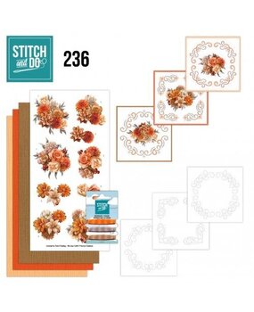Find It Trading Stitch and Do Orange Floral (STDO236) Find It Trading Stitch and Do Orange Floral (STDO236)