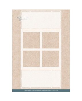 Card Deco Folding Card Stencil Farm Window (CDEST060) Card Deco Folding Card Stencil Farm Window (CDEST060)