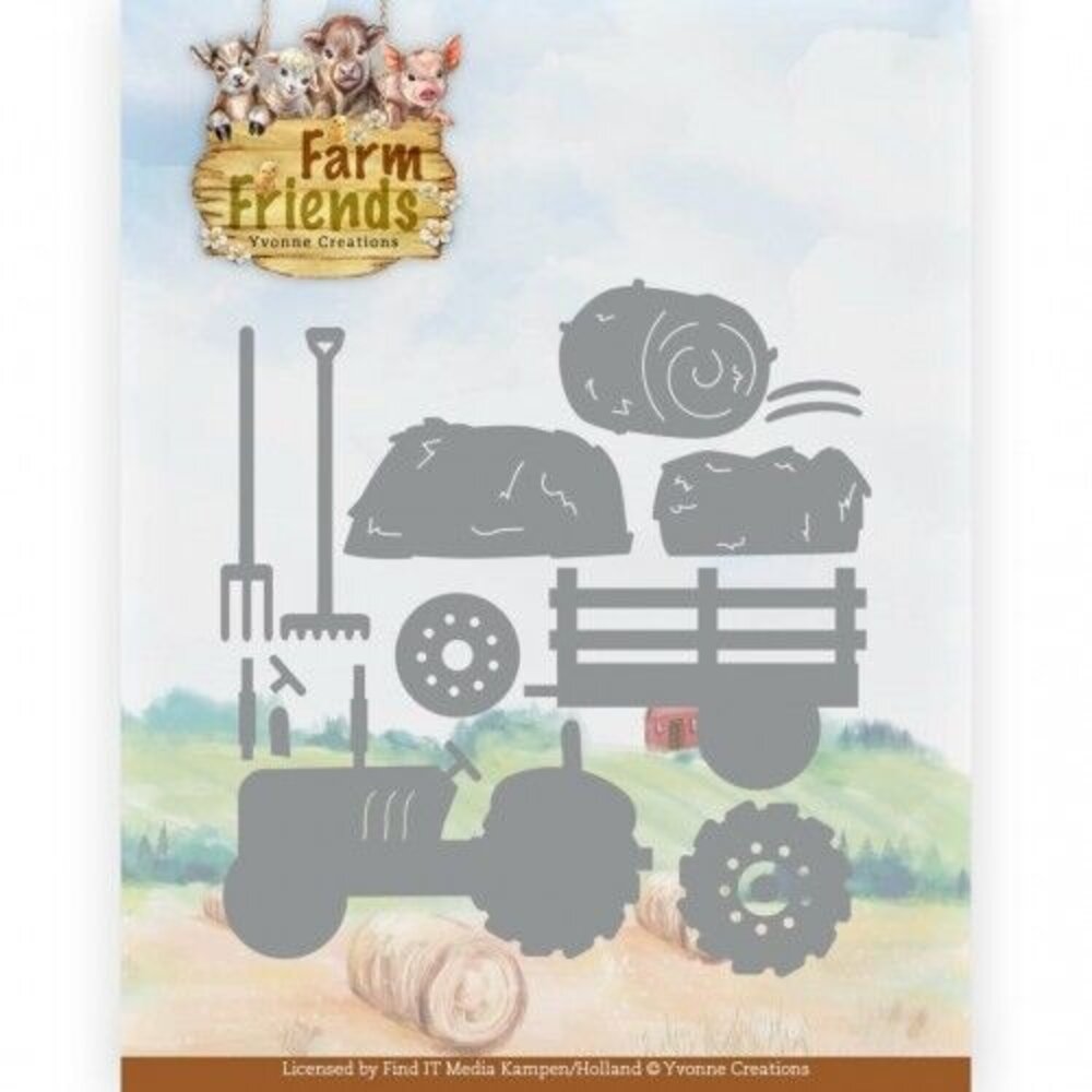 Yvonne Creations Farm Friends Dies Tractor (YCD10365)