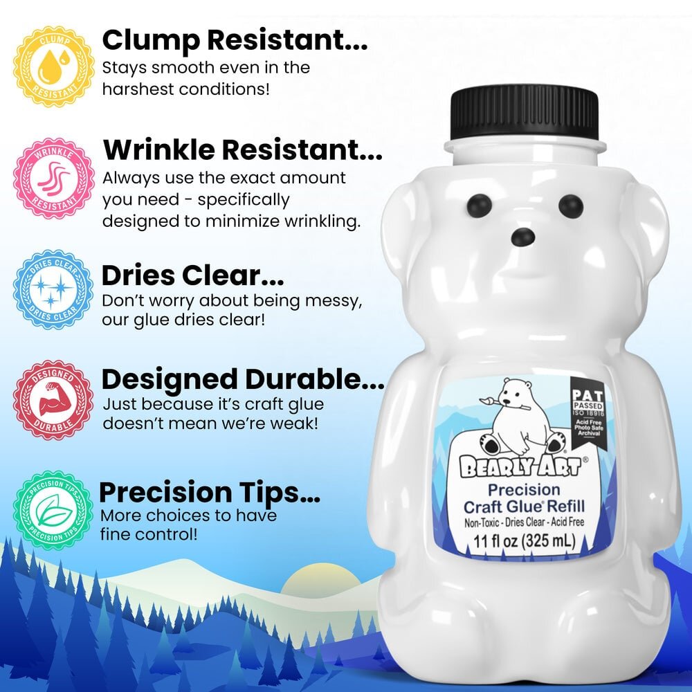 Bearly Art Precision Craft Glue The Refill (PCG11E) Bearly Art Precision Craft Glue The Refill (PCG11E)