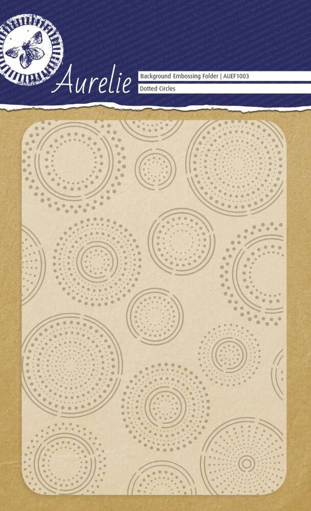 Aurelie Dotted Circles Background Embossing Folder (AUEF1003) Aurelie Dotted Circles Background Embossing Folder (AUEF1003)