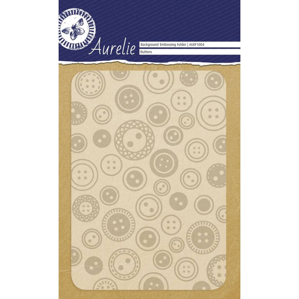 Buttons Background Embossing Folder (AUEF1004) - Paperpads.nl