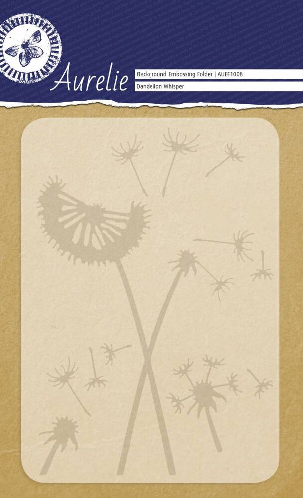 Aurelie Dandelion Whisper Background Embossing Folder (AUEF1008) Aurelie Dandelion Whisper Background Embossing Folder (AUEF1008)