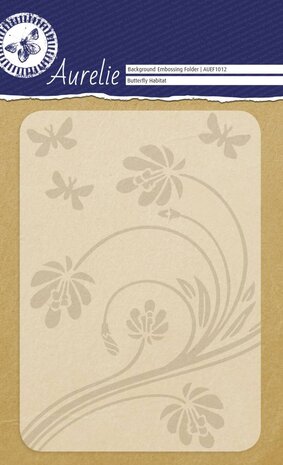 Aurelie Butterfly Habitat Background Embossing Folder (AUEF1012) Aurelie Butterfly Habitat Background Embossing Folder (AUEF1012)
