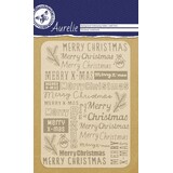 Aurelie Christmas Sentiments Background Embossing Folder (AUEF1016)
