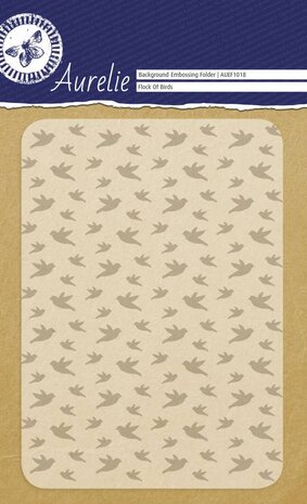 Aurelie Flock Of Birds Background Embossing Folder (AUEF1018)