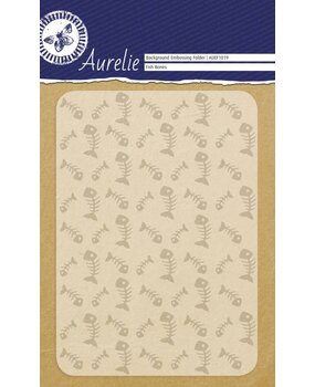 Aurelie Fish Bones Background Embossing Folder (AUEF1019)
