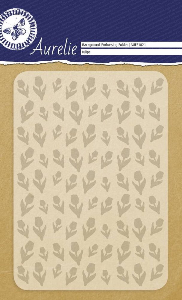 Aurelie Tulips Background Embossing Folder (AUEF1021) Aurelie Tulips Background Embossing Folder (AUEF1021)