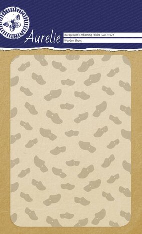 Aurelie Wooden Shoes Background Embossing Folder (AUEF1022) Aurelie Wooden Shoes Background Embossing Folder (AUEF1022)