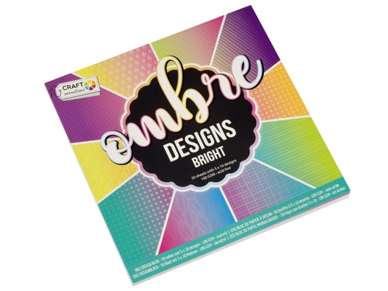 Craft Sensations Ombre Designs Bright Pattern 15,2 x 15,2 cm 100 Grams (CR0378/GE) Craft Sensations Ombre Designs Bright Pattern 15,2 x 15,2 cm 100 Grams (CR0378/GE)