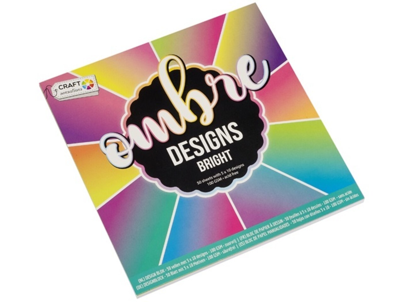 Craft Sensations Ombre Designs Bright 15,2 x 15,2 cm 100 Grams (CR0378/GE) Craft Sensations Ombre Designs Bright 15,2 x 15,2 cm 100 Grams (CR0378/GE)