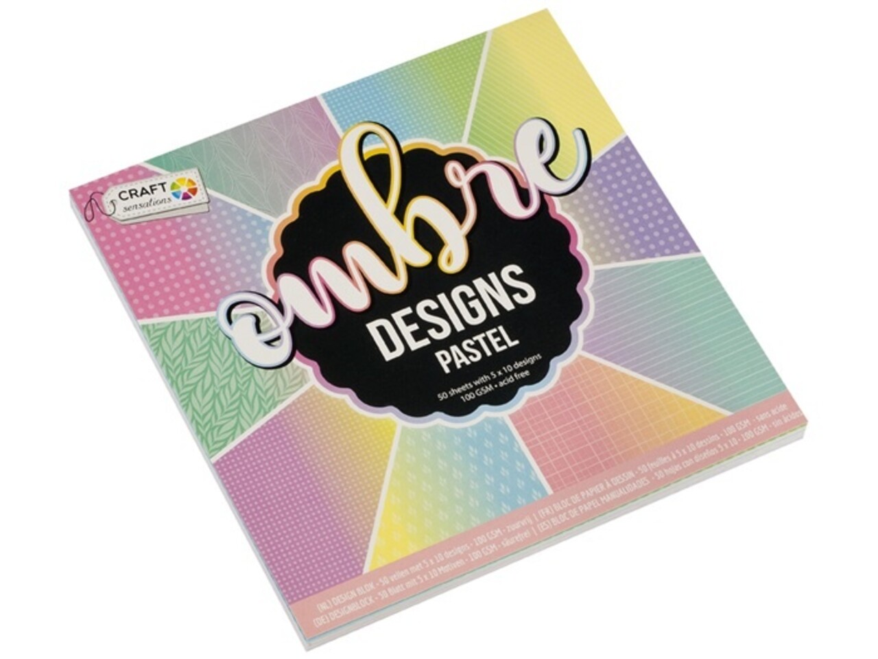 Craft Sensations Ombre Designs Pastel Pattern 15,2 x 15,2 cm 100 Grams (CR0378/GE) Craft Sensations Ombre Designs Pastel Pattern 15,2 x 15,2 cm 100 Grams (CR0378/GE)