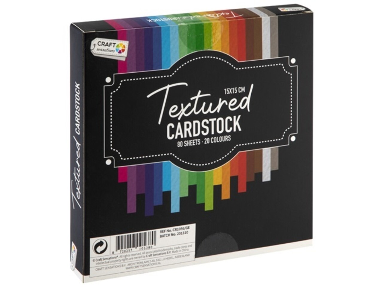 Craft Sensations *MUST HAVE* Textured Cardstock 15x15 cm 220 Grams (CR1056/GE) Craft Sensations *MUST HAVE* Textured Cardstock 15x15 cm 220 Grams (CR1056/GE)