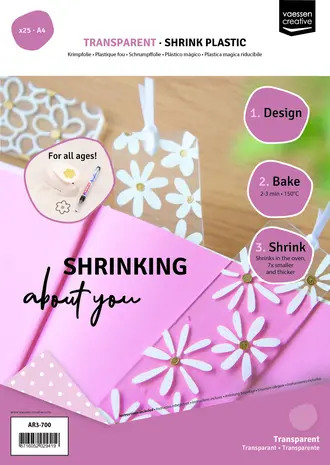 Vaessen Creative Krimpfolie A4 Transparant 25 pcs (AR3-700) Vaessen Creative Krimpfolie A4 Transparant 25 pcs (AR3-700)