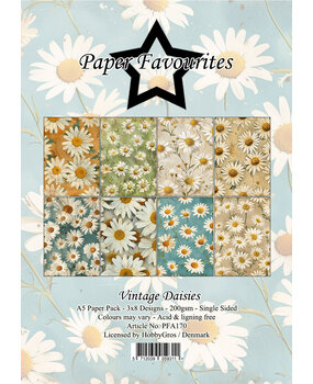 Paper Favourites Vintage Daisies A5 Paper Pad (PFA170) Paper Favourites Vintage Daisies A5 Paper Pad (PFA170)