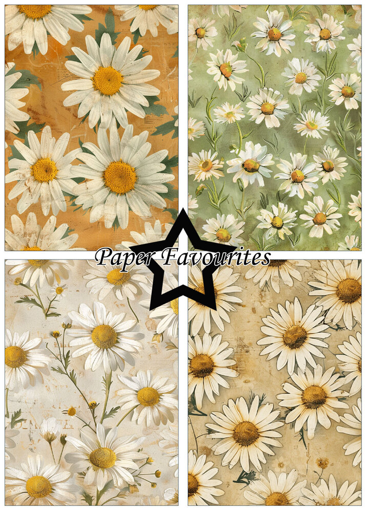 Paper Favourites Vintage Daisies A5 Paper Pad (PFA170) Paper Favourites Vintage Daisies A5 Paper Pad (PFA170)