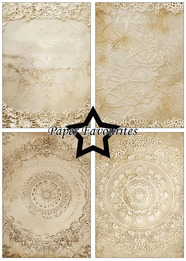 Paper Favourites Vintage Doily Lace A5 Paper Pad (PFA171) Paper Favourites Vintage Doily Lace A5 Paper Pad (PFA171)