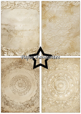 Paper Favourites Vintage Doily Lace A5 Paper Pad (PFA171) Paper Favourites Vintage Doily Lace A5 Paper Pad (PFA171)